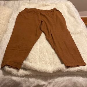 OLD NAVY dark Khaki linen pants